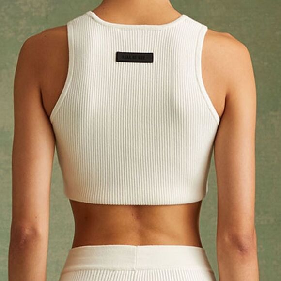 Fear of God ESSENTIALS Off-White Patch Tank Top XL - Picture 4 of 6
